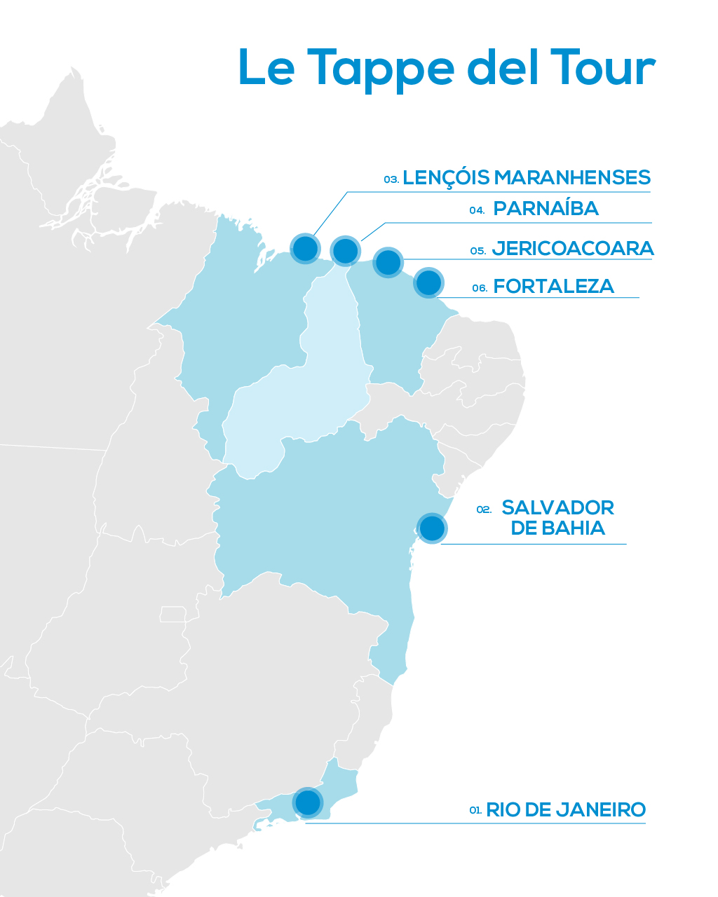 Mappa Tour Sol & Alegria